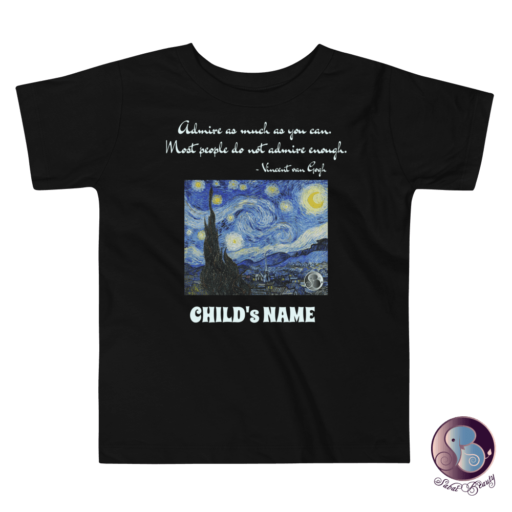 Starry Night CUSTOM 2-5yo Toddler T-Shirt (US/EU) - Mini-Me (Baby to Toddler) - Sabai Beauty