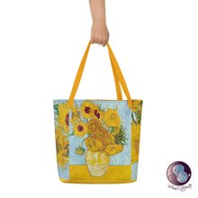 Load image into Gallery viewer, Sunflowers Beach Bag (US/EU) - Bags - Sabai Beauty
