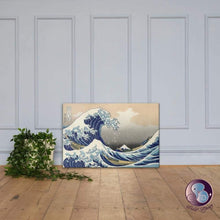 Load image into Gallery viewer, The Great Wave Off Kanagawa Canvas 24x36in (US/EU/AU) - Paintings - Sabai Beauty
