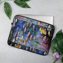 Load image into Gallery viewer, Water Lilies Laptop Sleeve 13/15in (US/EU) - Laptop Sleeve - Sabai Beauty
