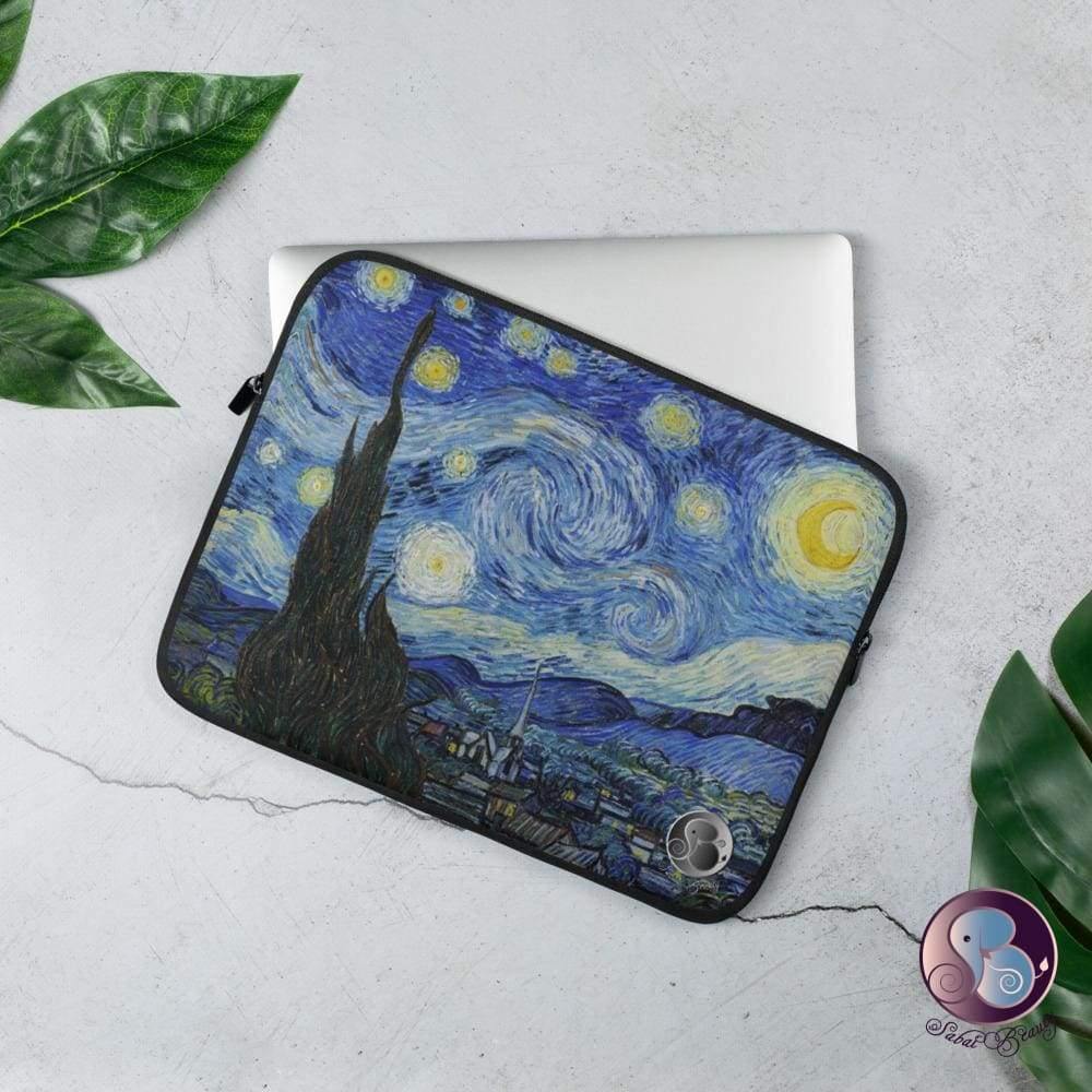 Starry Night Laptop Sleeve 13/15in (US/EU) - Sabai Beauty - Art Apparel, Accessories, Home Decor