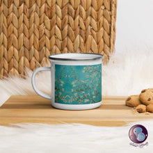 Load image into Gallery viewer, Almond Blossoms Enamel Mug (US/EU) - Mugs - Sabai Beauty
