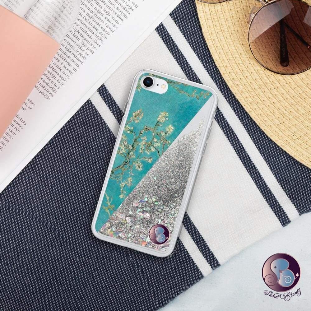 Almond Blossoms Liquid Glitter iPhone Case (US/EU) - Phone Accessories - Sabai Beauty