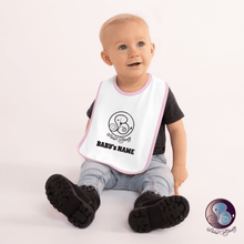 Load image into Gallery viewer, CUSTOM Embroidered Baby Bib - Sabai Beauty Essentials (US) - Mini-Me (Baby to Toddler) - Sabai Beauty
