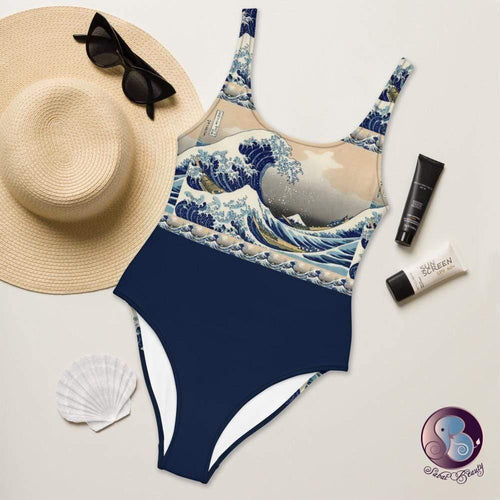 Great Wave One-Piece Swimsuit (US/EU) - Swimsuits - Sabai Beauty