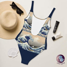 Load image into Gallery viewer, Great Wave One-Piece Swimsuit (US/EU) - Swimsuits - Sabai Beauty
