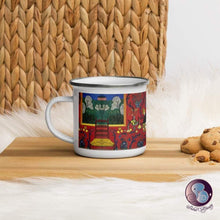 Load image into Gallery viewer, Harmony In Red Enamel Mug (US/EU) - Mugs - Sabai Beauty

