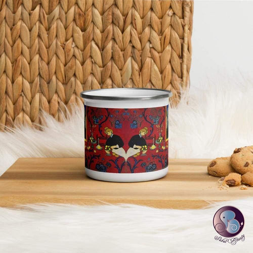 Harmony In Red Enamel Mug (US/EU) - Mugs - Sabai Beauty