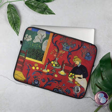 Load image into Gallery viewer, Harmony In Red Laptop Sleeve 13/15in (US/EU) - Laptop Sleeve - Sabai Beauty

