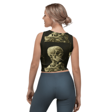 Load image into Gallery viewer, Head of a Skeleton with a Burning Cigarette Crop Top (US/EU) - Dark Souls Collection - Tops - Sabai Beauty
