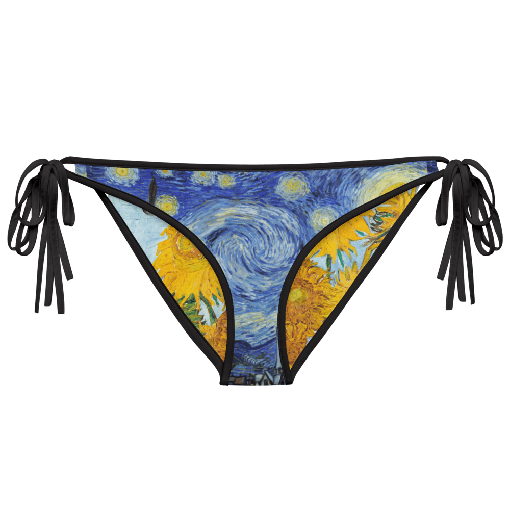 REVERSIBLE Starry Night & Sunflowers Bikini Bottom (US/EU) - Swimsuits - Sabai Beauty