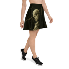Load image into Gallery viewer, Skull of a Skeleton with Burning Cigarette Skater Skirt (US/EU) - Dark Souls Collection - Bottoms - Sabai Beauty
