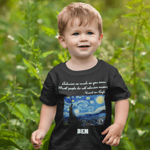 Starry Night CUSTOM 2-5yo Toddler T-Shirt (US/EU) - Mini-Me (Baby to Toddler) - Sabai Beauty