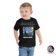 Load image into Gallery viewer, Starry Night CUSTOM 2-5yo Toddler T-Shirt (US/EU) - Mini-Me (Baby to Toddler) - Sabai Beauty
