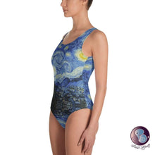 Load image into Gallery viewer, Starry Night One-Piece Swimsuit (US/EU) - Swimsuits - Sabai Beauty
