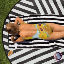 Load image into Gallery viewer, Sunflowers One-Piece Swimsuit (US/EU) - Swimsuits - Sabai Beauty
