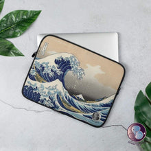 Load image into Gallery viewer, The Great Wave Laptop Sleeve 13/15in (US/EU) - Laptop Sleeve - Sabai Beauty
