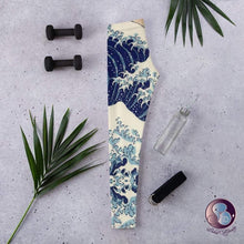 Load image into Gallery viewer, The Great Wave Leggings (US/EU) - Bottoms - Sabai Beauty
