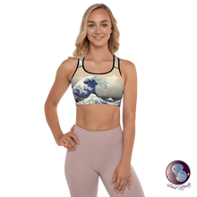 Load image into Gallery viewer, The Great Wave Sports Bra (US/EU) - Tops - Sabai Beauty
