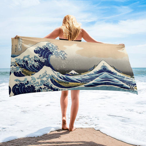 The Great Wave Towel (US) - Towels - Sabai Beauty