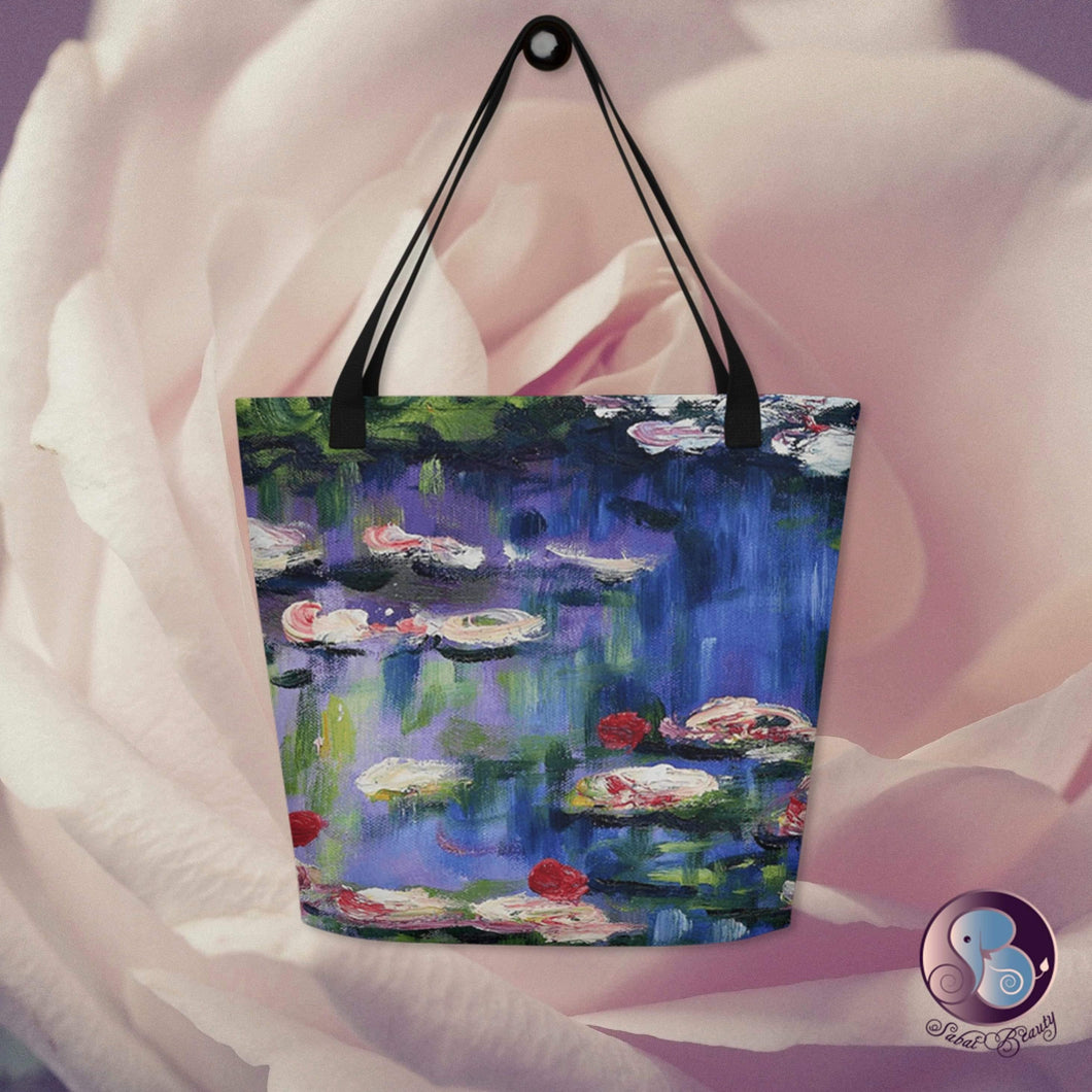 Water Lilies Beach Bag (US/EU) - Bags - Sabai Beauty