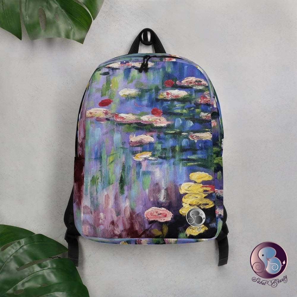 Water Lilies Laptop Backpack (EU) - Bags - Sabai Beauty