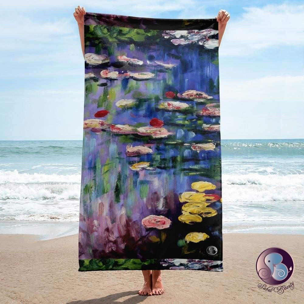 Water Lilies Towel (US) - Towels - Sabai Beauty